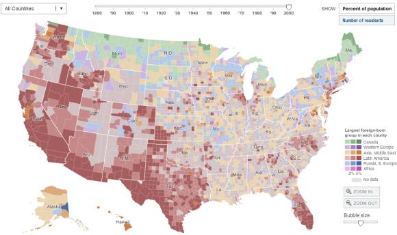 Immigration Explorer by the New York Times