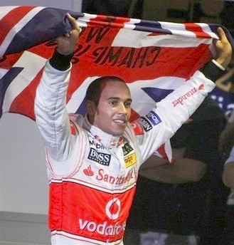 Lewis Hamilton of Great Britain becomes youngest and first Black F1 champion © Associated Press