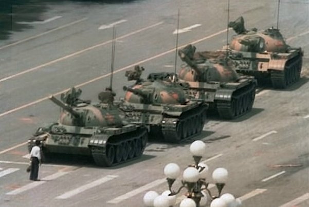 The 'tank man' of Tienanmen Square